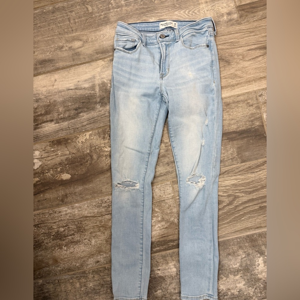 Abercrombie & Fitch the super skinny ankle midrise